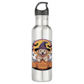 Golden Retriever Halloween Witch Dog Classic T-Shi Waterfles