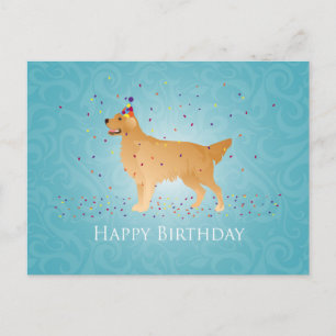 Golden Retriever Happy Birthday Design Briefkaart