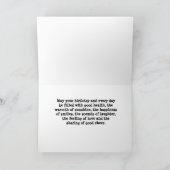 Golden Retriever Happy Birthday Garden Kaart (Binnen)