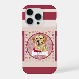 Golden Retriever Hart iPhone 11 Pro Hoesje iPhone 15 Pro Hoesje