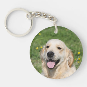 Golden Retriever Headshot 1 Sleutelhanger