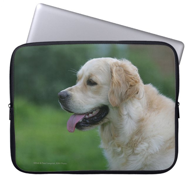 Golden Retriever Headshot 2 Laptop Sleeve (Voorkant)