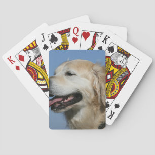 Golden Retriever Headshot 4 Pokerkaarten