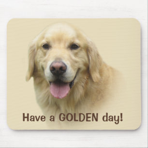 Golden Retriever heeft een Golden Day Mousepad Muismat
