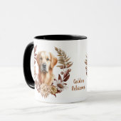Golden Retriever Herfst krans Mok (Voorkant links)