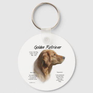 Golden Retriever History Design Sleutelhanger