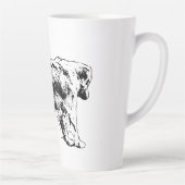 Golden Retriever Holiday Brew Latte Mok (Rechts)