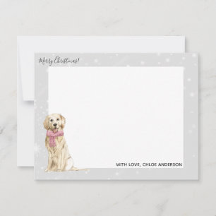 Golden Retriever Holiday Note-kaarten Notitiekaartje