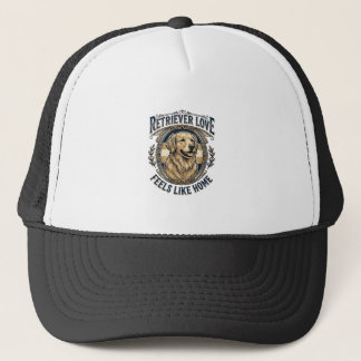 Golden Retriever Home Comfort Vintage Gravure Doe Trucker Pet