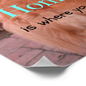 Golden Retriever Home Quote Poster (Hoek)