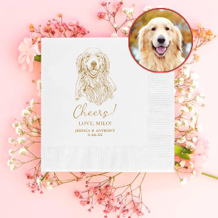 Golden Retriever Hond Gepersonaliseerd Cheers Serv Servet