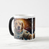 Golden Retriever Hond in de ruimte Magische Mok (Voorkant links)
