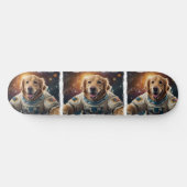 Golden Retriever Hond in de ruimte Skateboard (Horizontaal)