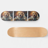 Golden Retriever Hond in de ruimte Skateboard (Horizontaal)