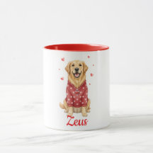 Golden Retriever hond koffiemok valentijnsdag 2026