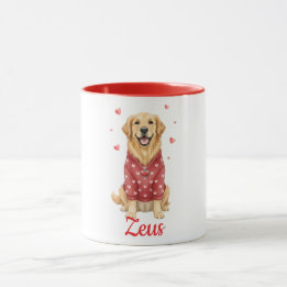 Golden Retriever hond koffiemok valentijnsdag 2026 Mok