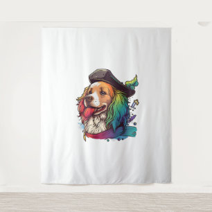 Golden Retriever Hond Pirate Wandkleed