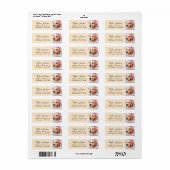 Golden Retriever-hond Retouradres Etiket (Full Sheet)