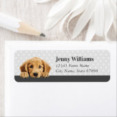 Golden Retriever Hond Retouradres Labels (Insitu)