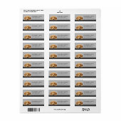 Golden Retriever Hond Retouradres Labels (Full Sheet)