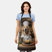 Golden Retriever Hondenkok Schort (Gedragen)