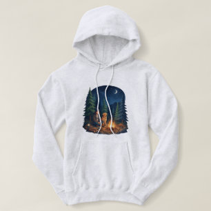Golden Retriever Hondenliefhebber Camping Kampvuur Hoodie