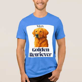Golden Retriever, Hondenliefhebber, Pet Portrait,  Tri-Blend Shirt