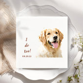 Golden Retriever Hondentekening Gepersonaliseerd I Servet