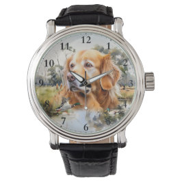 Golden Retriever Horloge