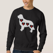 Golden Retriever houdt van honden met hart Trui (Voorkant)