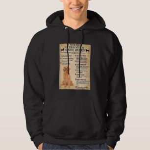 Golden Retriever House Rules Golden Retriever Owne Hoodie