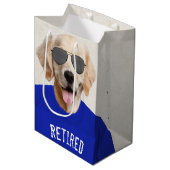 Golden Retriever Humour de retraite Moyenne sac ca (Devant Angle)