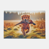 Golden Retriever Hunter en Pheasant Welcome Mat (Voorkant)
