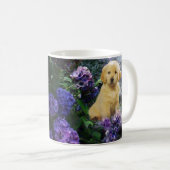 Golden Retriever Hydrangea Mok (Voorkant rechts)