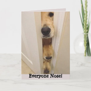 Golden Retriever Iedereen Neus Verjaardag Kaart
