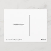 Golden Retriever in Bandages wordt snel beter Briefkaart (Achterkant)