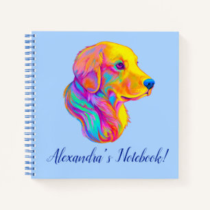 Golden Retriever in Colors Name Notitieboek