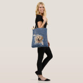 Golden Retriever in Denim Hole Draagtas (Op model)
