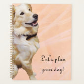 Golden Retriever in een bowtie planner (Voorkant)