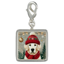 Golden Retriever in Festive Sweater - Cozy Christm