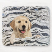Golden Retriever in Frayed Denim Muismat (Voorkant)