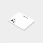 Golden Retriever in winkelwagen naam Post-it® Notes (Schuin)