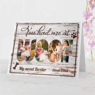 Golden Retriever Je Had Me Bij Woof Cadeau voor Ho Kaart