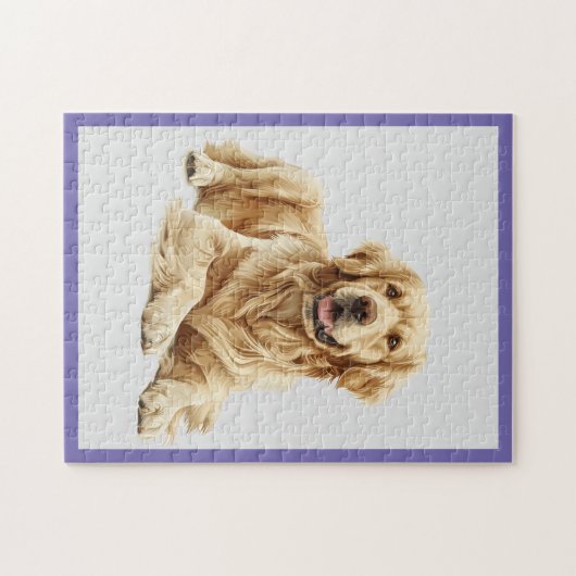 Golden Retriever Jigzaag Puzzle Legpuzzel (Horizontaal)