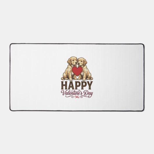 Golden Retriever Joyeuse Saint-Valentin (Recto)