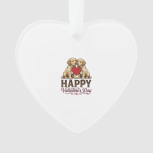 Golden Retriever Joyeuse Saint-Valentin