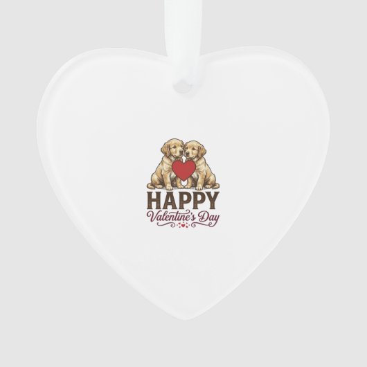 Golden Retriever Joyeuse Saint-Valentin (devant)