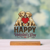 Golden Retriever Joyeuse Saint-Valentin (Neutre)