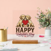 Golden Retriever Joyeuse Saint-Valentin (Mariage)