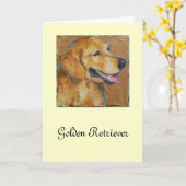 Golden Retriever Kaart (Gele Bloem)